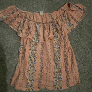 Old Navy Pink & Floral Top